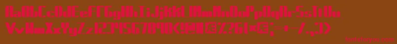 Forcible Font – Red Fonts on Brown Background