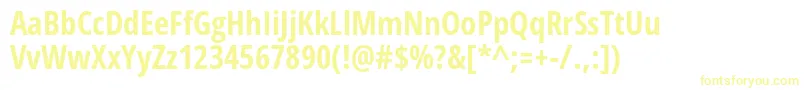 OpensansCondbold Font – Yellow Fonts
