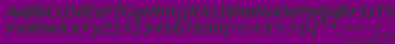 FiestaRegular Font – Black Fonts on Purple Background