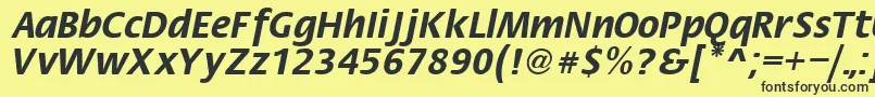 FiestaRegular Font – Black Fonts on Yellow Background