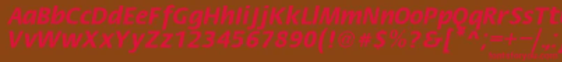 FiestaRegular Font – Red Fonts on Brown Background