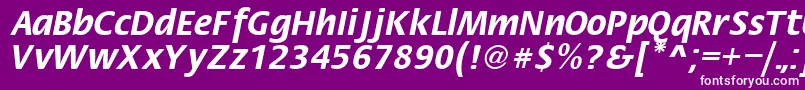 フォントFiestaRegular – 紫の背景に白い文字