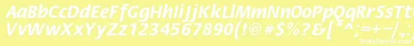 FiestaRegular Font – White Fonts on Yellow Background