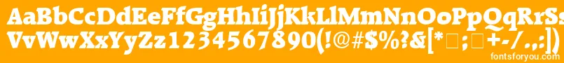 KaroaDisplaySsi Font – White Fonts on Orange Background
