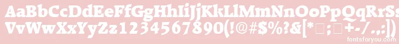 KaroaDisplaySsi Font – White Fonts on Pink Background