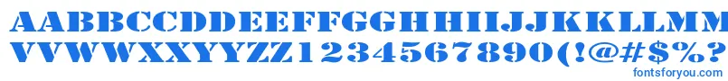 ArmyExpanded Font – Blue Fonts on White Background