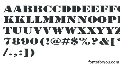  ArmyExpanded font