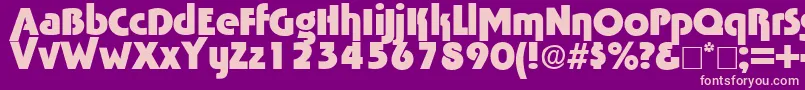 Tabascobold Font – Pink Fonts on Purple Background