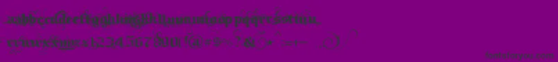 フォントIthornР№t – 紫の背景に黒い文字