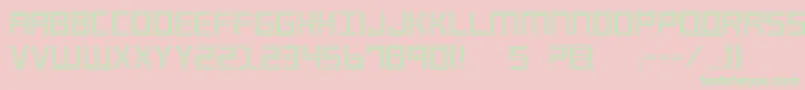 Imp2 Font – Green Fonts on Pink Background