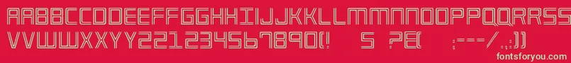 Imp2 Font – Green Fonts on Red Background