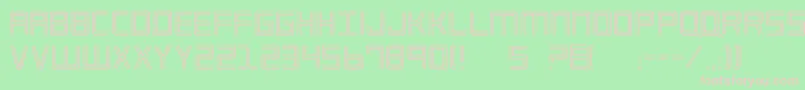 Imp2 Font – Pink Fonts on Green Background