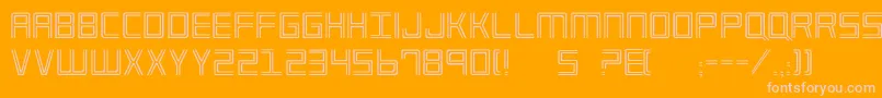 フォントImp2 – オレンジの背景にピンクのフォント