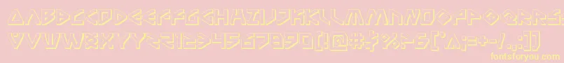 Terrafirma3D Font – Yellow Fonts on Pink Background