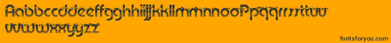 PatriotAnthem Font – Black Fonts on Orange Background