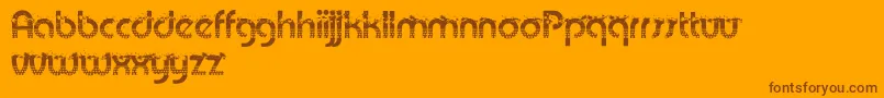 PatriotAnthem Font – Brown Fonts on Orange Background
