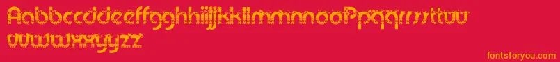 PatriotAnthem Font – Orange Fonts on Red Background