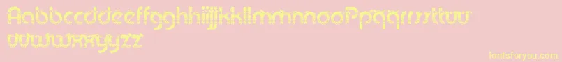 PatriotAnthem Font – Yellow Fonts on Pink Background