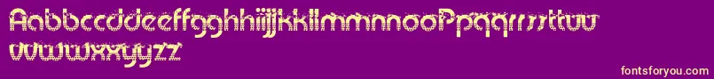 PatriotAnthem Font – Yellow Fonts on Purple Background