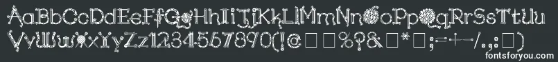 KingthingsNeedles Font – White Fonts on Black Background