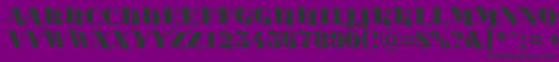 BodoniortotitulspdnBlack Font – Black Fonts on Purple Background
