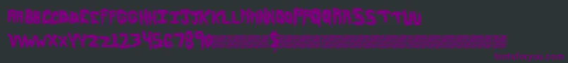 Hairyfun Font – Purple Fonts on Black Background