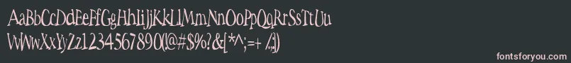 Spacewoozies Font – Pink Fonts on Black Background