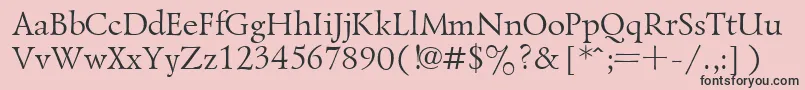 Lazursk6 Font – Black Fonts on Pink Background