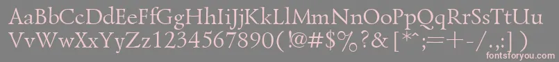 Lazursk6-Schriftart – Rosa Schriften auf grauem Hintergrund