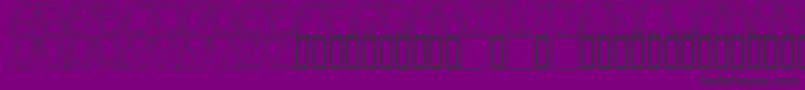 DominoBredKursivOmrids Font – Black Fonts on Purple Background