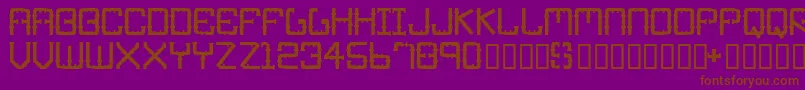 Ironpipe Font – Brown Fonts on Purple Background