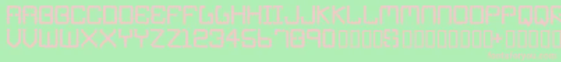 Шрифт Ironpipe – розовые шрифты на зелёном фоне