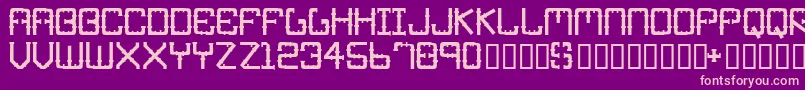 Ironpipe Font – Pink Fonts on Purple Background