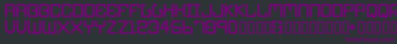 Шрифт Ironpipe – фиолетовые шрифты на чёрном фоне