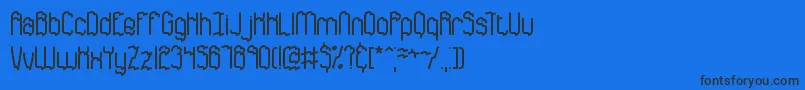 DiscordanceBrk Font – Black Fonts on Blue Background