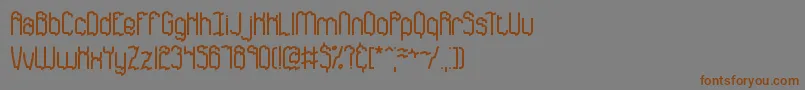 DiscordanceBrk Font – Brown Fonts on Gray Background