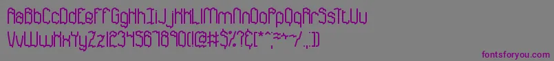 DiscordanceBrk Font – Purple Fonts on Gray Background