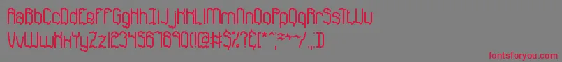 DiscordanceBrk Font – Red Fonts on Gray Background