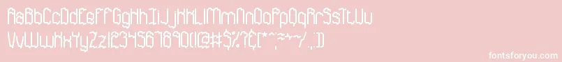 DiscordanceBrk Font – White Fonts on Pink Background