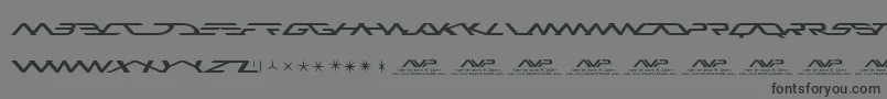 Avp-Schriftart – Schwarze Schriften auf grauem Hintergrund