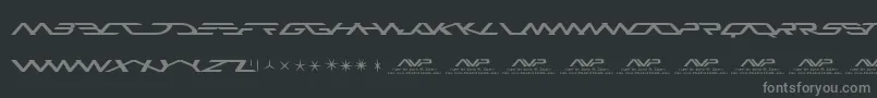 Avp Font – Gray Fonts on Black Background