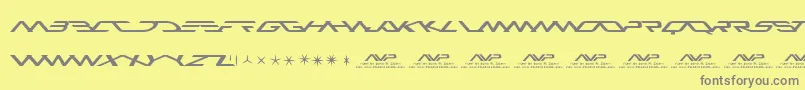 Avp Font – Gray Fonts on Yellow Background