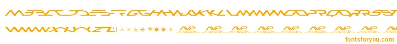 Avp Font – Orange Fonts on White Background