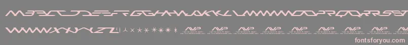 Avp Font – Pink Fonts on Gray Background