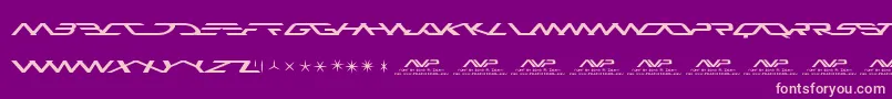 Avp Font – Pink Fonts on Purple Background