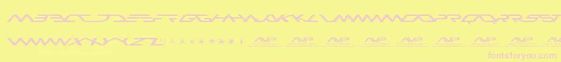 Avp Font – Pink Fonts on Yellow Background