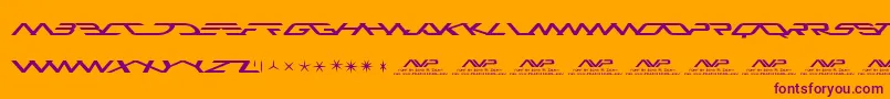 Avp Font – Purple Fonts on Orange Background