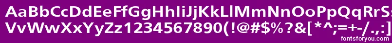 フォントBudboyerextBol – 紫の背景に白い文字