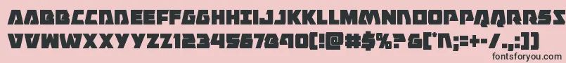 Eaglestrikecond-Schriftart – Schwarze Schriften auf rosa Hintergrund