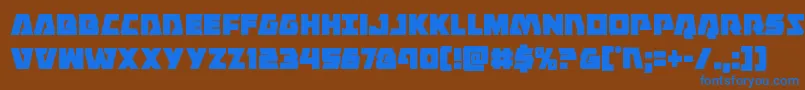 Шрифт Eaglestrikecond – синие шрифты на коричневом фоне
